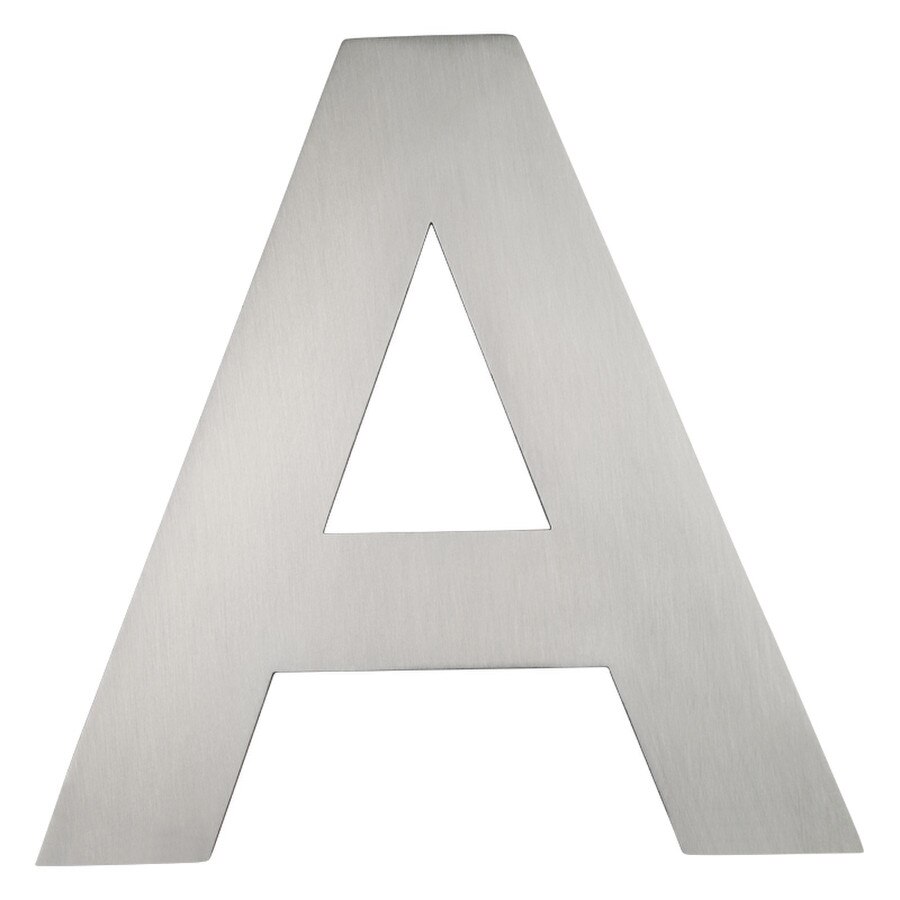 front door stainless steel letter A